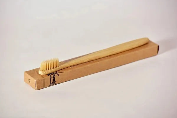 Eco-Friendly Bamboo Toothbrush with Ultra-Soft BPA-Free Nylon Bristles - Natural, Sustainable & Biodegradable Wood Handle for Gentle Oral Care and a Brighter, Healthier Smile