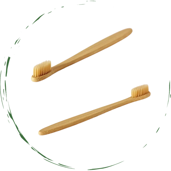 Eco-Friendly Bamboo Toothbrush with Ultra-Soft BPA-Free Nylon Bristles - Natural, Sustainable & Biodegradable Wood Handle for Gentle Oral Care and a Brighter, Healthier Smile