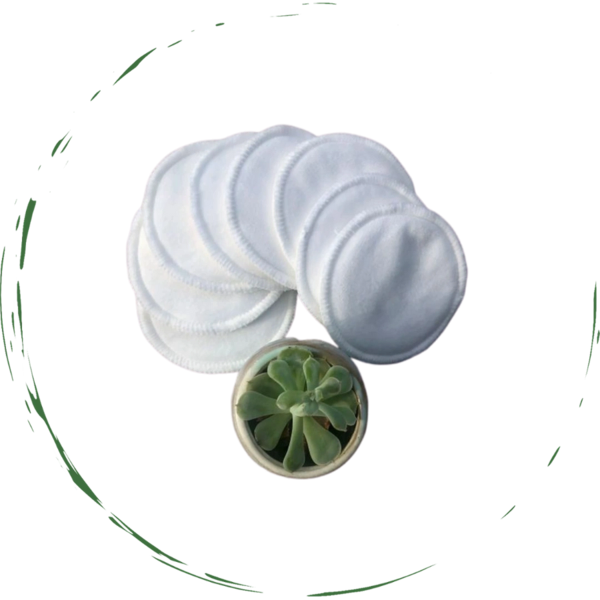 Reusable Facial Round Pads - 5 Pack Super Soft Bamboo Cotton Makeup Remover Cloths with Drawstring Laundry Bag, Washable Zero-Waste Eco Friendly Eco-Conscious Facial Rounds for All Skin Types