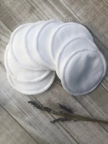 Reusable Facial Round Pads - 5 Pack Super Soft Bamboo Cotton Makeup Remover Cloths with Drawstring Laundry Bag, Washable Zero-Waste Eco Friendly Eco-Conscious Facial Rounds for All Skin Types