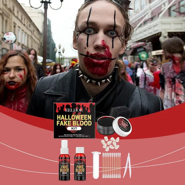 EELHOE Halloween Fake Blood Special Effects Set, 1 Set