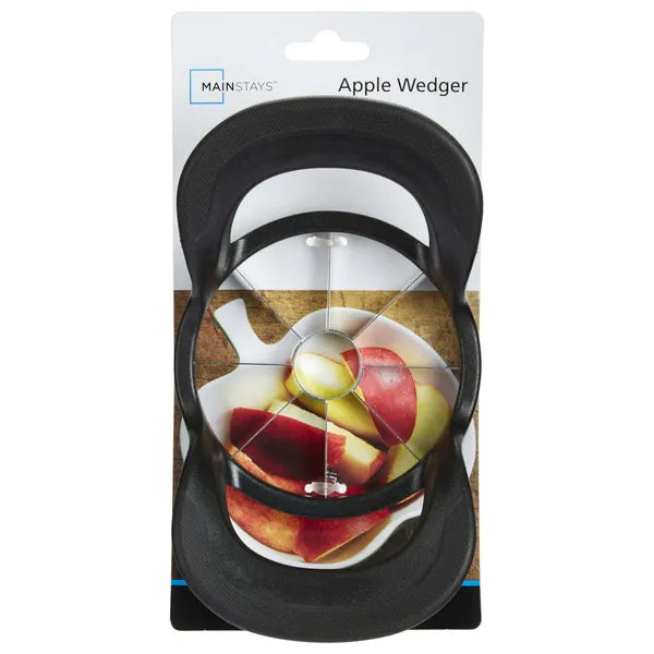 8-Wedge Stainless Steel Apple Slicer and Corer, Black