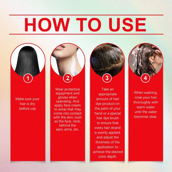 EELHOPE 5-Piece Temporary Comb Hair Color Kit, 5 x 14 ml