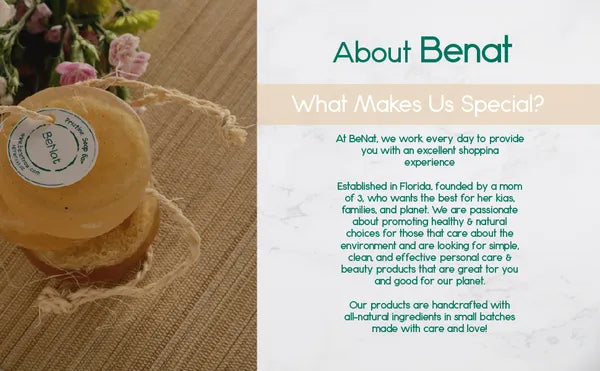 BeNat Reassuring Natural Soap Bar with Built-in Loofah Exfoliator & Rope, 3.53oz - Nourishing Wheat, Olive & Almond Oil Moisturizing Body & Face Wash for Dry & Sensitive Skin