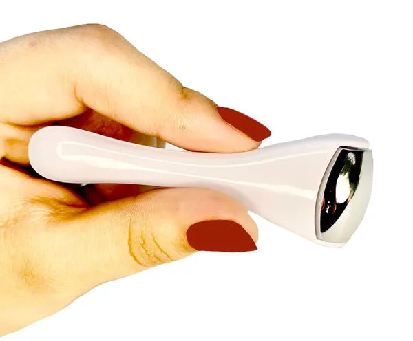 BeNat Stainless Steel Eye & Face Ice Roller Massager - Cooling Facial Massage Tool for De-Puffing, Lifting & Dark Circles