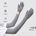 UV Protection Arm Sleeves Gloves, UPF 50+ Sun Protection Long Gloves with Non-Slip Grip, Breathable Cooling Sleeves for Driving, Cycling, Fishing, Hiking, Outdoor Activities for Women Men