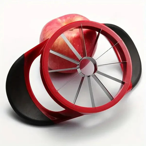 Apple Slicer Corer, Stainless Steel Upgrade 12 Sharp Apple Slicer Large, Ergonomic Plastic Handle Non-slip And Easy To Hold, Kitchen Fruit Divider Rust-proof And Easy To Clean