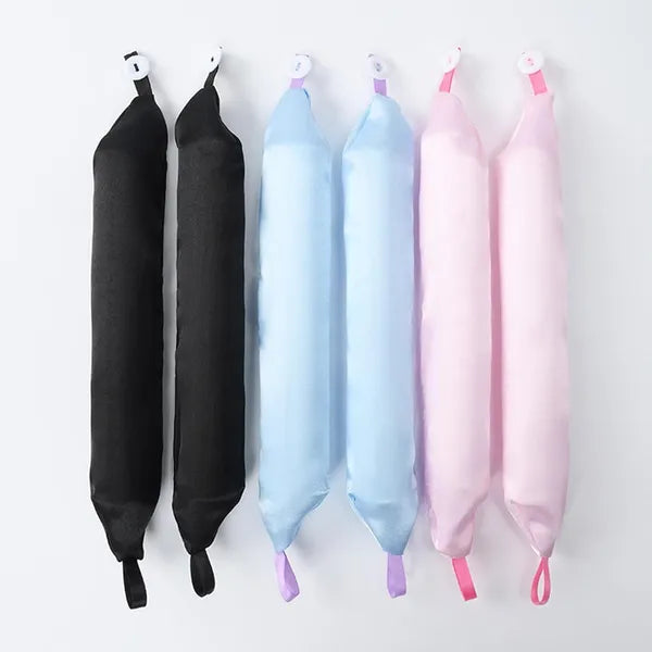 12PCS Lazy Hair Curler Set with Button Foam Rollers Big Wavy Curling Tube Foam Hair Curling Tool