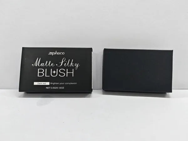 zephoco Matte Silky Blush, Dark Red, 3.5 g