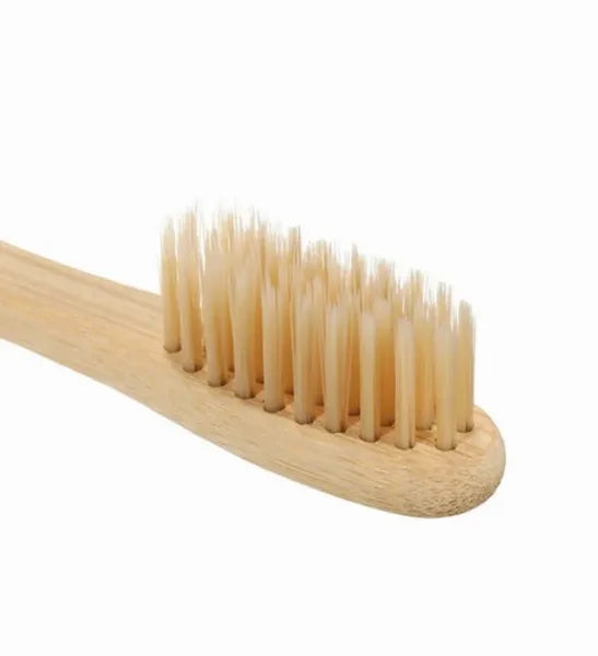 Eco-Friendly Bamboo Toothbrush with Ultra-Soft BPA-Free Nylon Bristles - Natural, Sustainable & Biodegradable Wood Handle for Gentle Oral Care and a Brighter, Healthier Smile