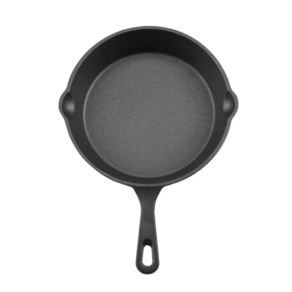 Cast Iron Skillet, 3-Piece Frying Pan Set (6, 8, 10 in), Heavy-Duty Skillets with Heat-Resistant Handle, Pre-Seasoned Chef's Pan, Kitchen Cookware, for Oven, Gas, Electrical, Induction, Black