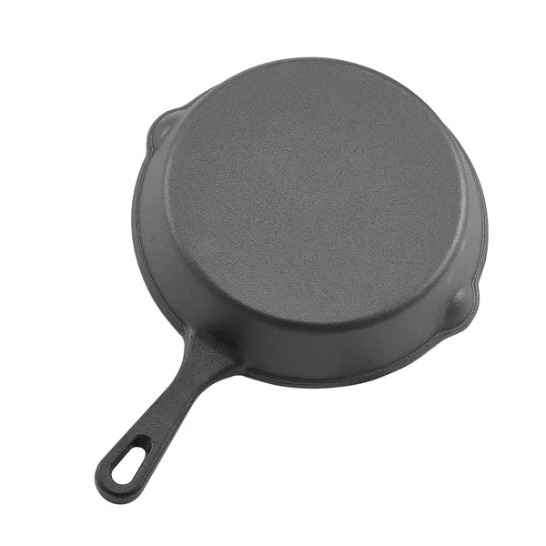 Cast Iron Skillet, 3-Piece Frying Pan Set (6, 8, 10 in), Heavy-Duty Skillets with Heat-Resistant Handle, Pre-Seasoned Chef's Pan, Kitchen Cookware, for Oven, Gas, Electrical, Induction, Black