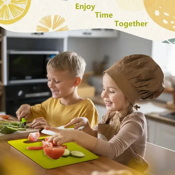 Complete Youngsters Cooking Set - Real Cooking Tools, Safety Knives, and Playful Accessories for Youngsters Aged 4-8, Including Spatula, Ladle, Whisk, Baking Pan, and More, Youngster