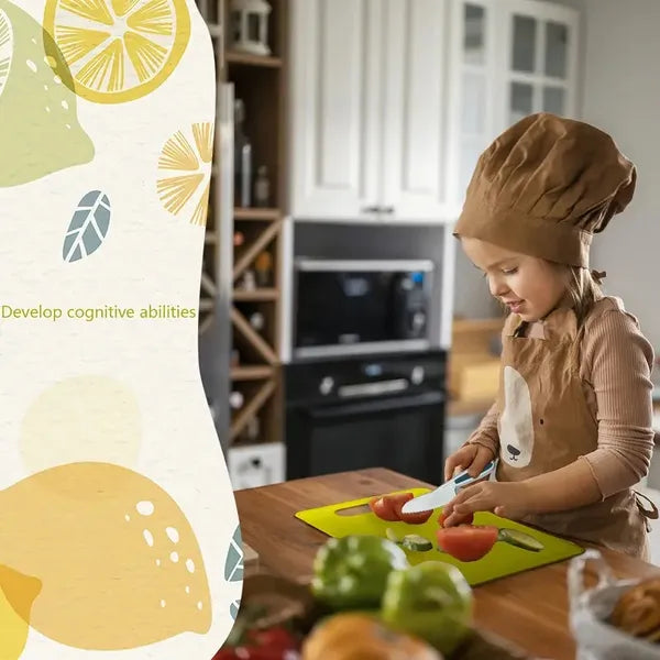 Complete Youngsters Cooking Set - Real Cooking Tools, Safety Knives, and Playful Accessories for Youngsters Aged 4-8, Including Spatula, Ladle, Whisk, Baking Pan, and More, Youngster
