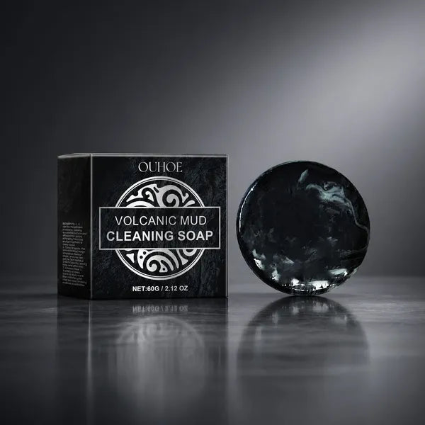 OUHOE Volcanic Mud Facial Cleansing Bar, 60 g