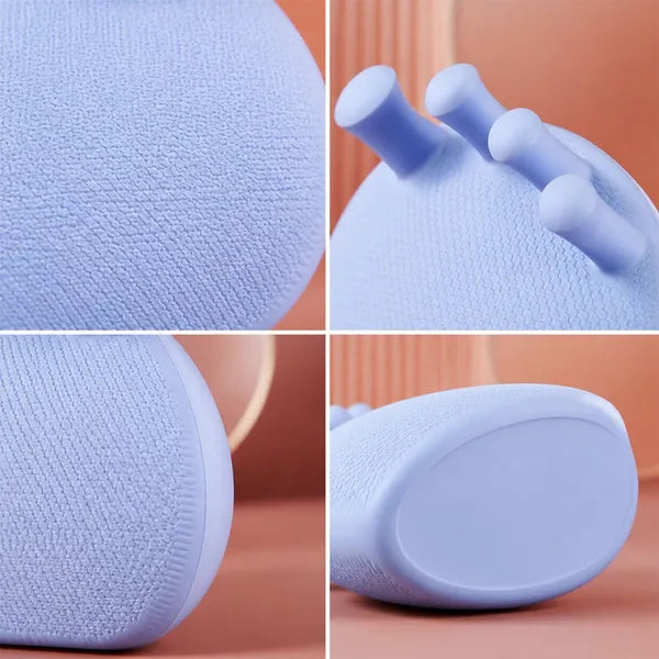Blue Silicone Toe Separator Massager, Soft Foot Relaxation Cushion, Toe Spacer for Home Foot Care Relief