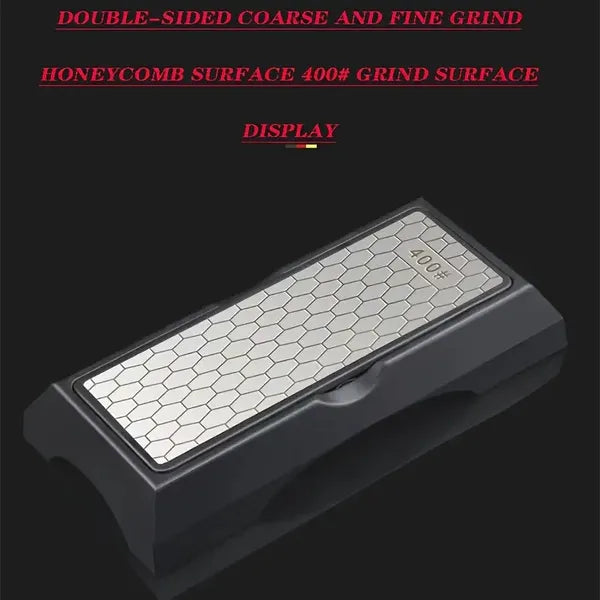 Diamond Double-sided Sharpening Stone 400#/1000# with Coarse And Fine Grit And Non-slip Base - Suitable for Kitchen Knives, Chisels, Axes, And Woodworking Tools, Providing Practical Gifts for The Home