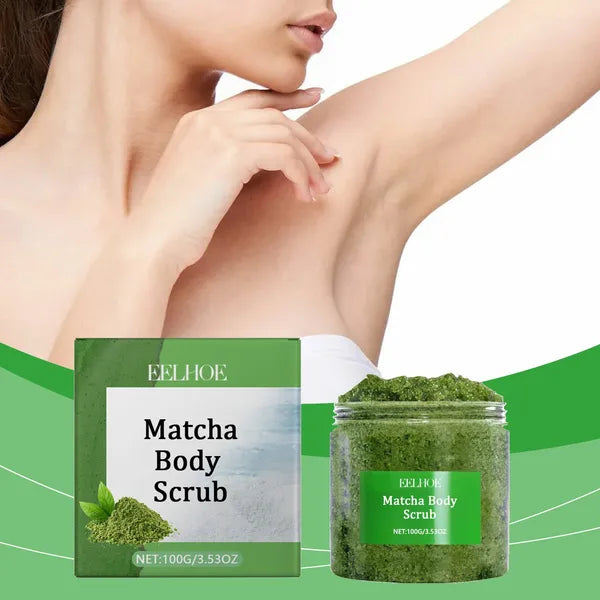 EELHOE Green Tea Sea Salt Body Scrub, 100 g