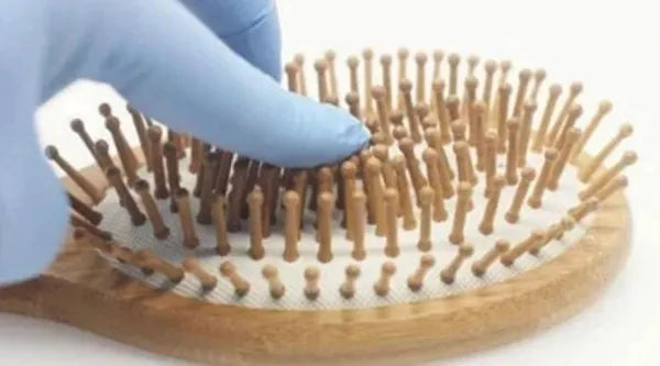 Natural Wooden Detangling Hair Brush - Eco Friendly Bamboo Bristle Paddle Brush for Sensitive Scalp Massage, Anti Static Hair Growth Styling Comb for Women and Men