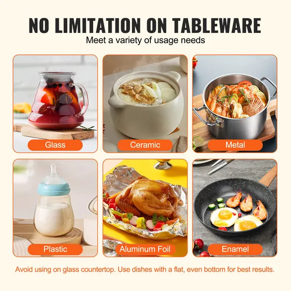 Electric Warming Tray, Food Warming Trays for Buffet, Warming Trays with Adjustable Temperature Control, Portable Stainless Steel Food Warmer, Hot Plate Perfect for Parties, Catering, Holidays