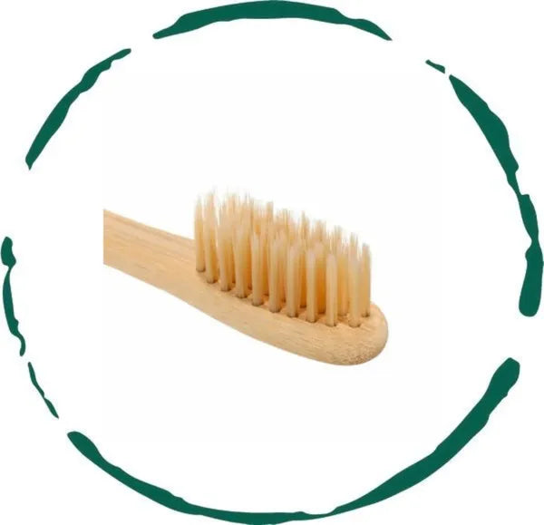 Eco-Friendly Bamboo Toothbrush with Ultra-Soft BPA-Free Nylon Bristles - Natural, Sustainable & Biodegradable Wood Handle for Gentle Oral Care and a Brighter, Healthier Smile