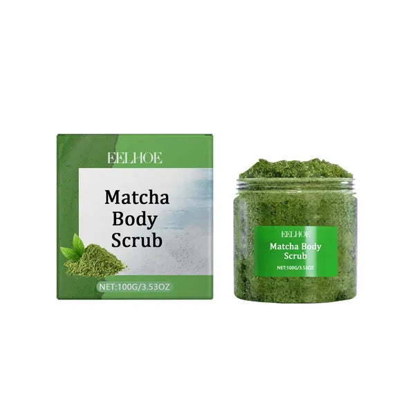 EELHOE Green Tea Sea Salt Body Scrub, 100 g
