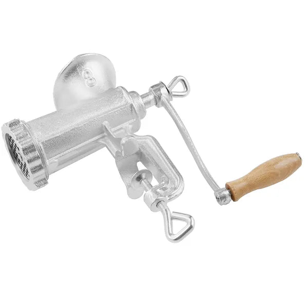 Manual Meat Grinder, Heavy Duty Cast Iron Hand Meat Grinder with Steel Table Clamp, Meat Mincer Sausage Maker with 1 Cutting Blade, 2 Cutting Plates, 3 Sausage Tubes for Beef Pepper Mushroom